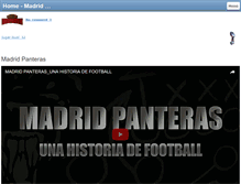 Tablet Screenshot of madridpanteras.com